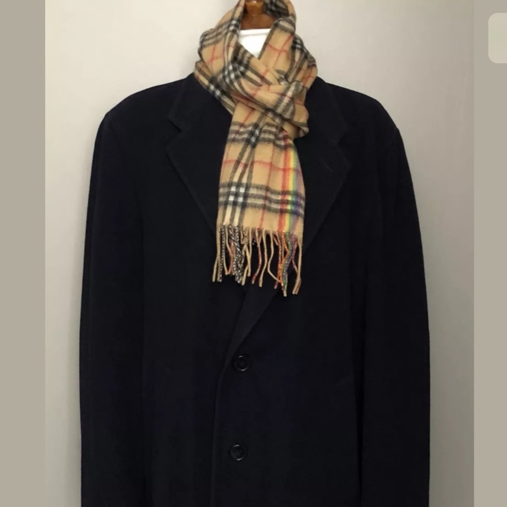 Men’s navy GIORGIO ARMANI full length coat